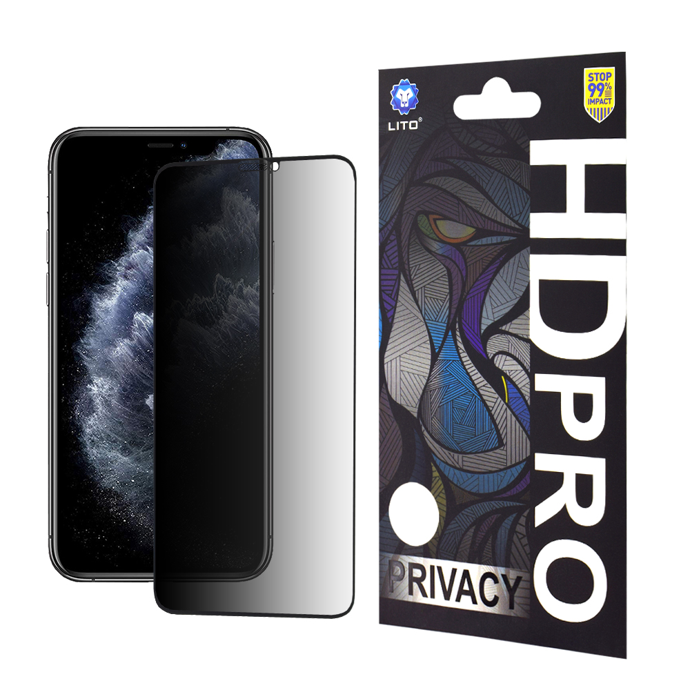 Калъф за iPhone XS Max / iPhone 11 Pro Max - Lito HD Pro Privacy - Черен
