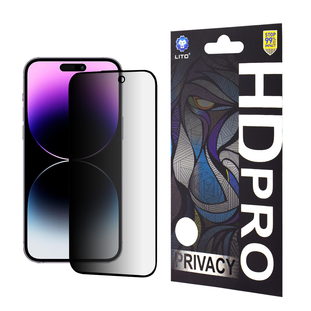 Калъф за iPhone 14 Pro Max - Lito HD Pro Privacy - Черен