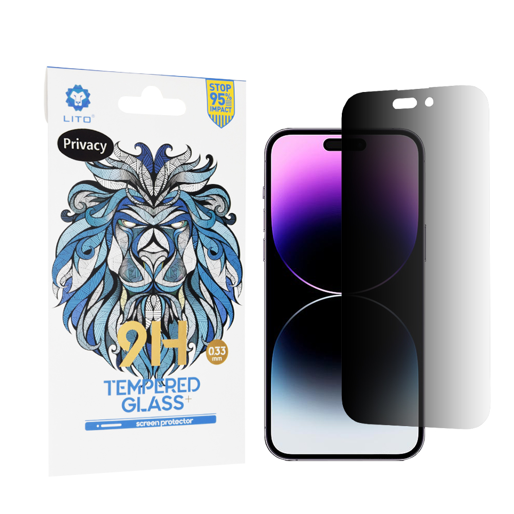 Калъф за iPhone 14 Pro Max - Lito 2.5D Classic Glass - Privacy