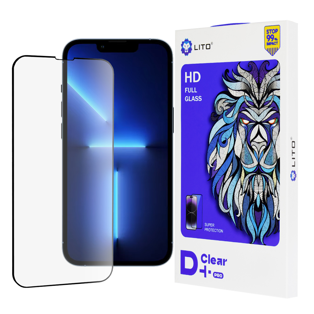 Калъф за iPhone 13 Pro Max / iPhone 14 Plus - Lito D+ Pro Прозрачен - Черен