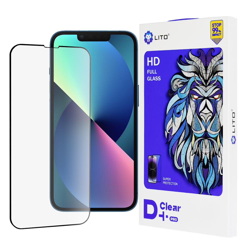Калъф за iPhone 13 / iPhone 13 Pro / iPhone 14 - Lito D+ Pro Прозрачен - Черен