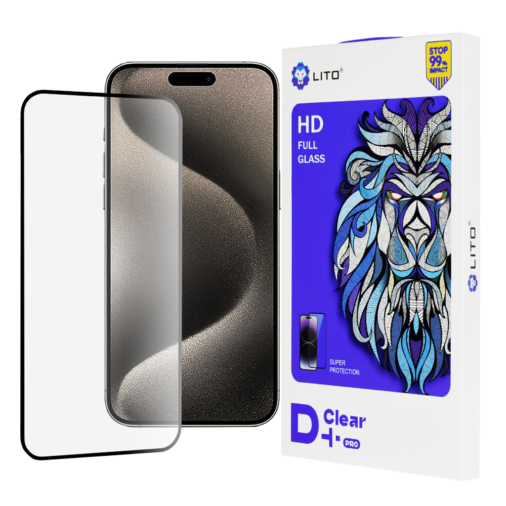 Калъф за iPhone 15 Pro Max - Lito D+ Pro Прозрачен - Черен