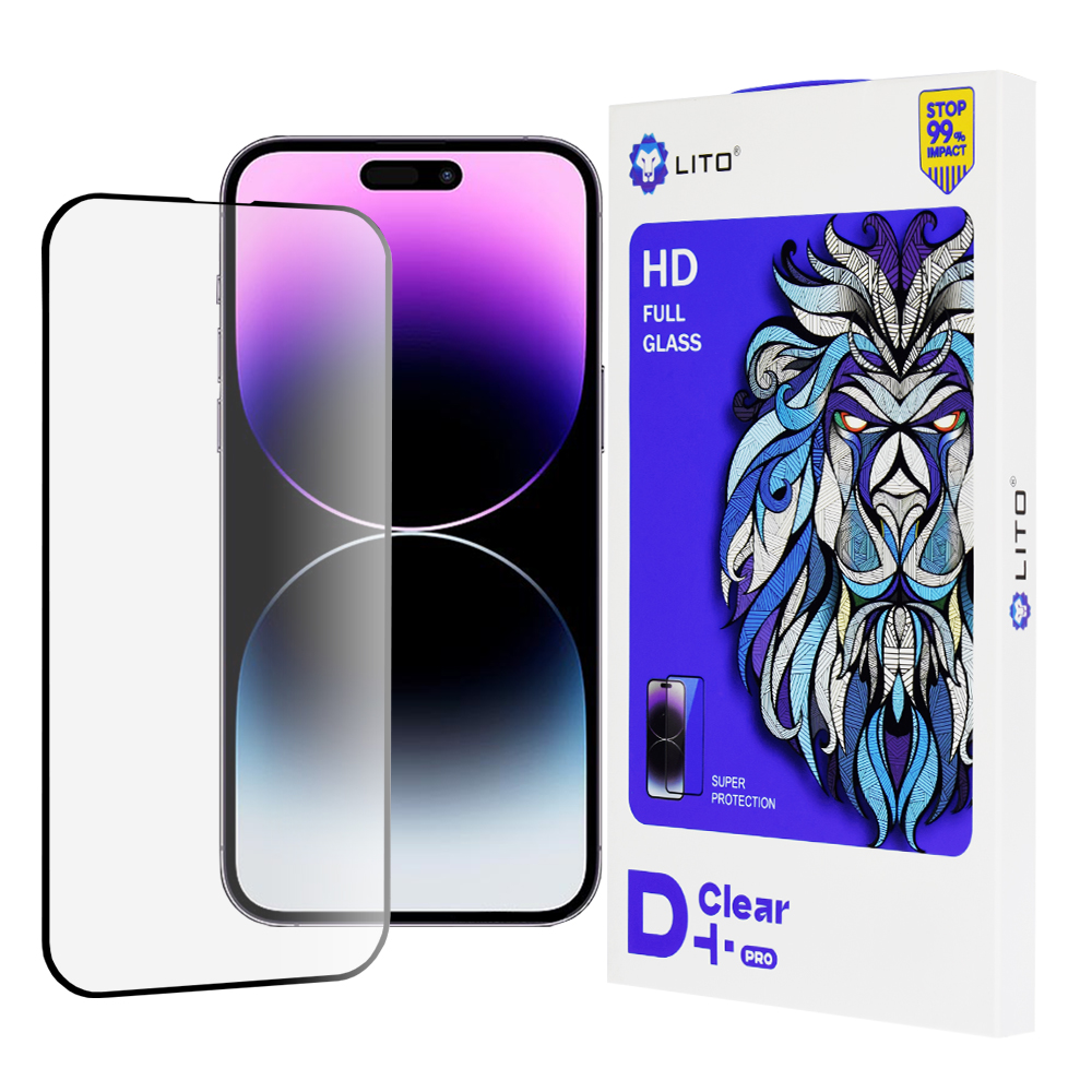 Калъф за iPhone 14 Pro Max - Lito D+ Pro Прозрачен - Черен