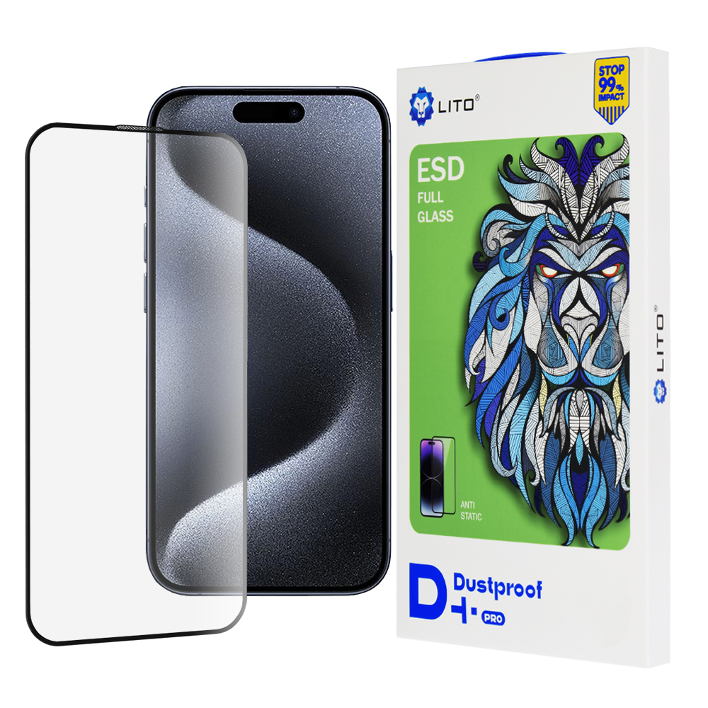 Калъф за iPhone 15 Pro - Lito D+ Pro Dustproof - Черен