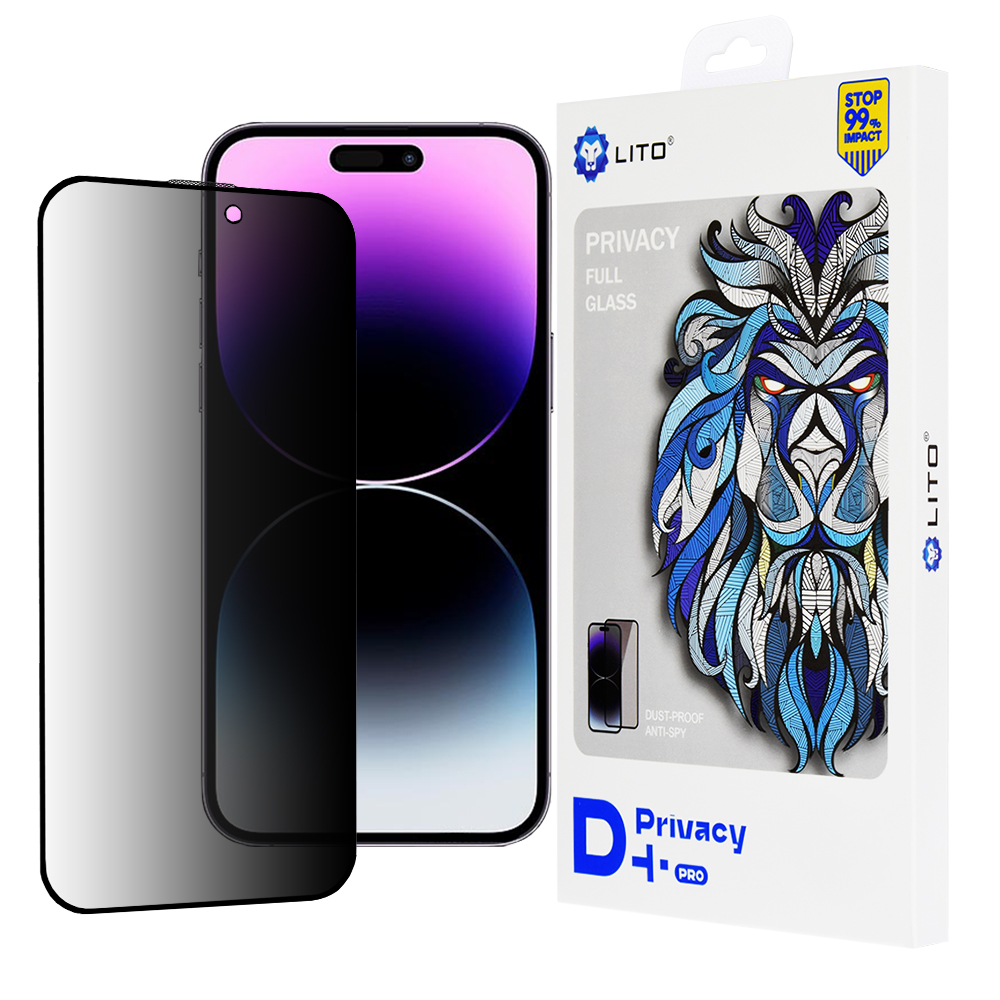 Калъф за iPhone 14 Pro Max - Lito D+ Pro Privacy - Черен