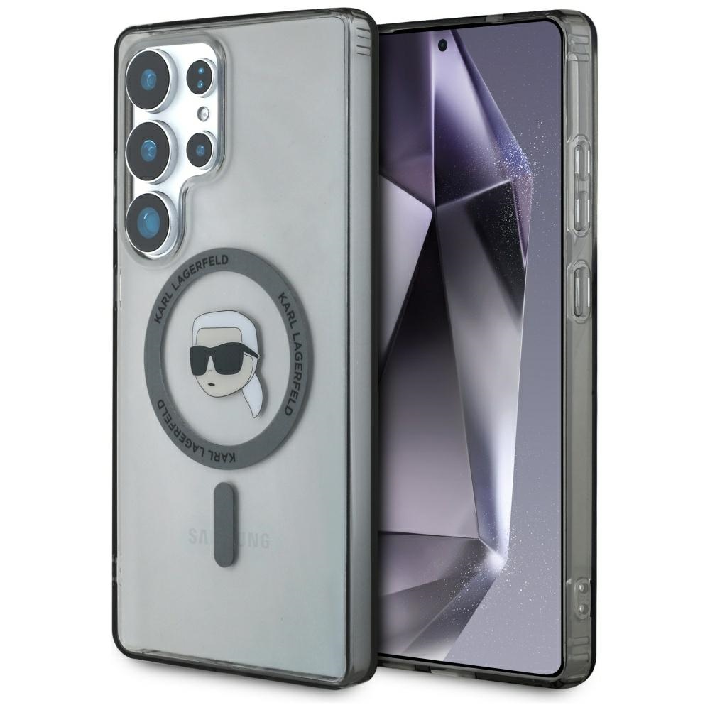 Калъф за Samsung Galaxy S25 Ultra - Karl Lagerfeld IML MagSafe (KLHMS25LHLHLSKIK) - Karl`s Head