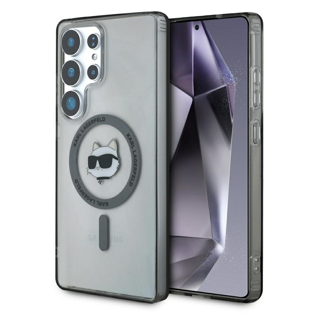 Чанта за Samsung Galaxy S25 Ultra - Karl Lagerfeld IML MagSafe (KLHMS25LHLHLSCHK) - Choupette`s Head