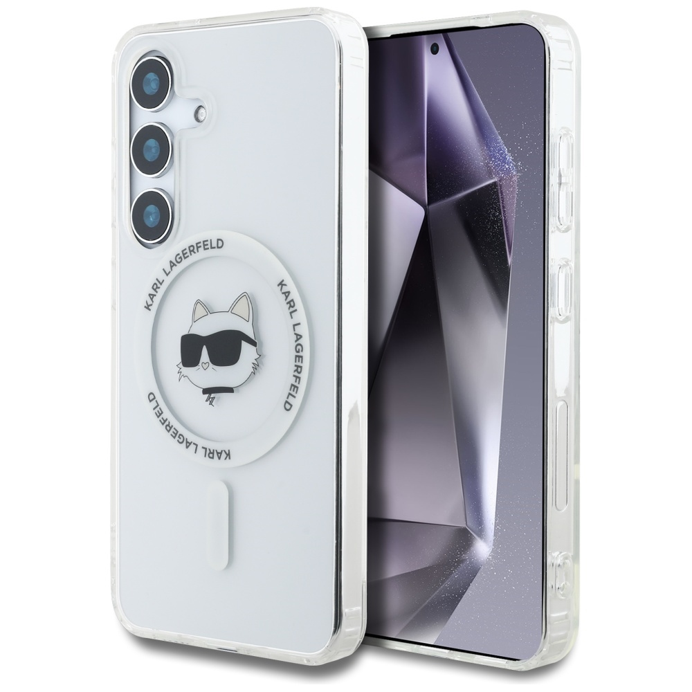 Калъф за Samsung Galaxy S25 - Karl Lagerfeld IML MagSafe (KLHMS25SHLSCHH) - Choupette`s Head
