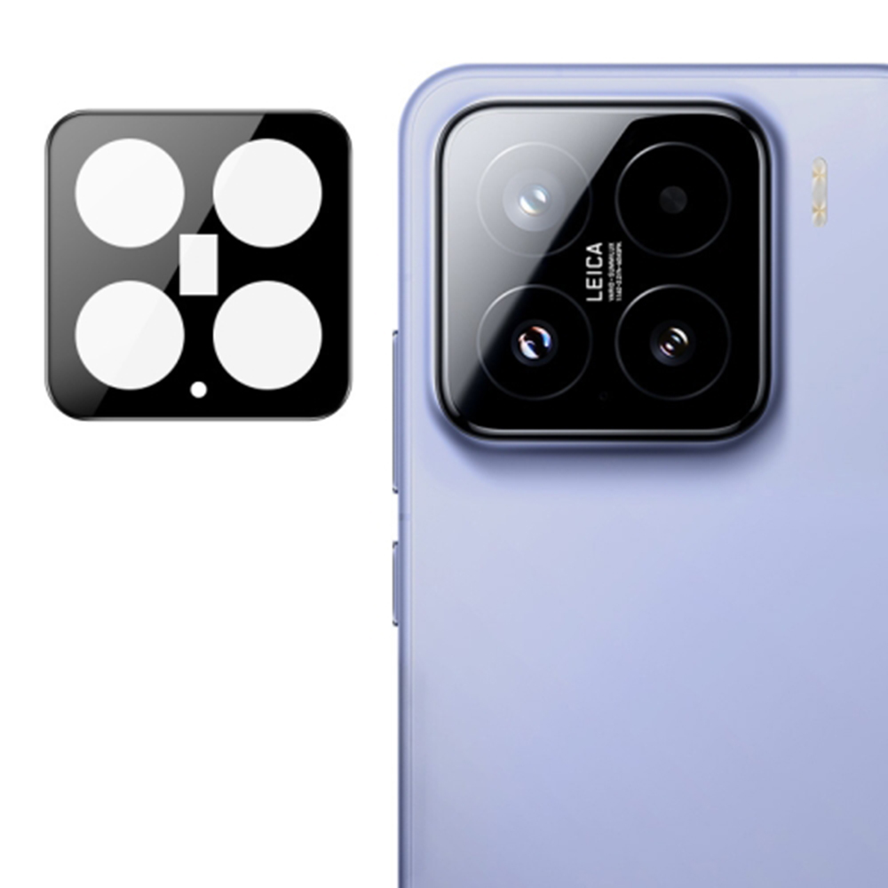 Капак за камера за Xiaomi 15 - Techsuit Full Camera Glass - Черен