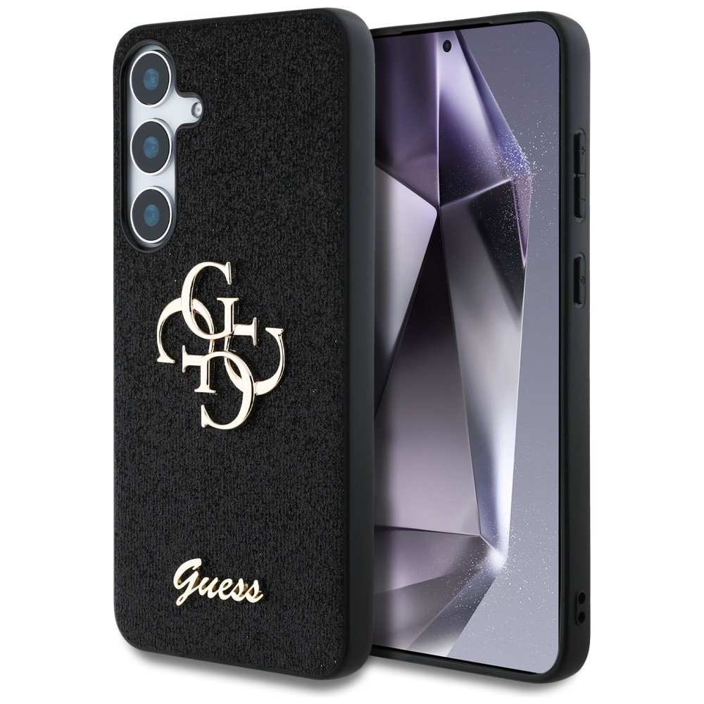 Чантичка за Samsung Galaxy S25 Plus - Guess Glitter Script Big 4G Logo (GUHCS25MHG4SGK) - Черна