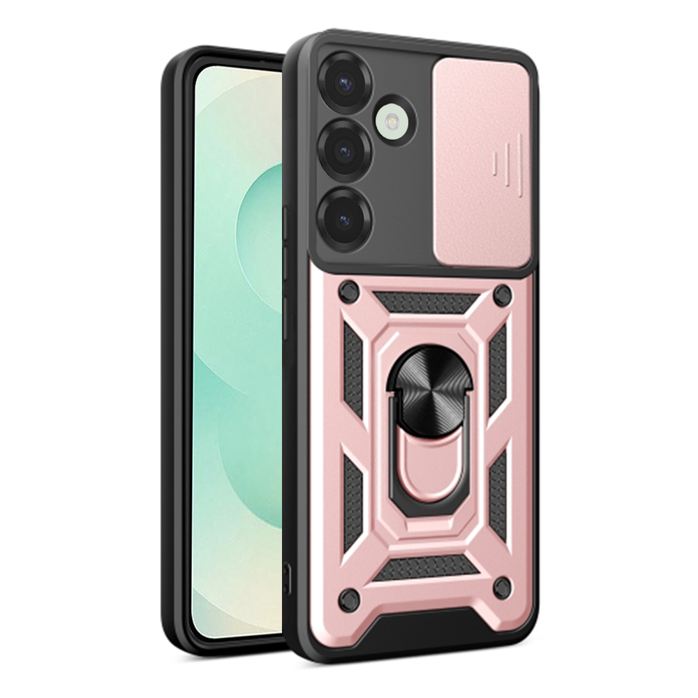 Калъф за Samsung Galaxy S25 Plus - Techsuit CamShield Series - Розово злато