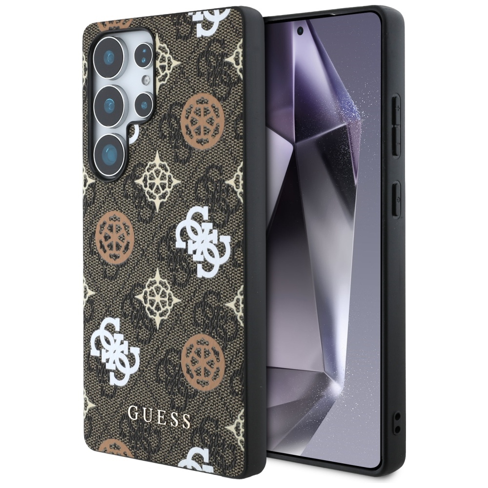 Калъф за Samsung Galaxy S25 Ultra - Guess Hardcase 4G Peony (GUHMS25LP4PWPW) - Кафяв