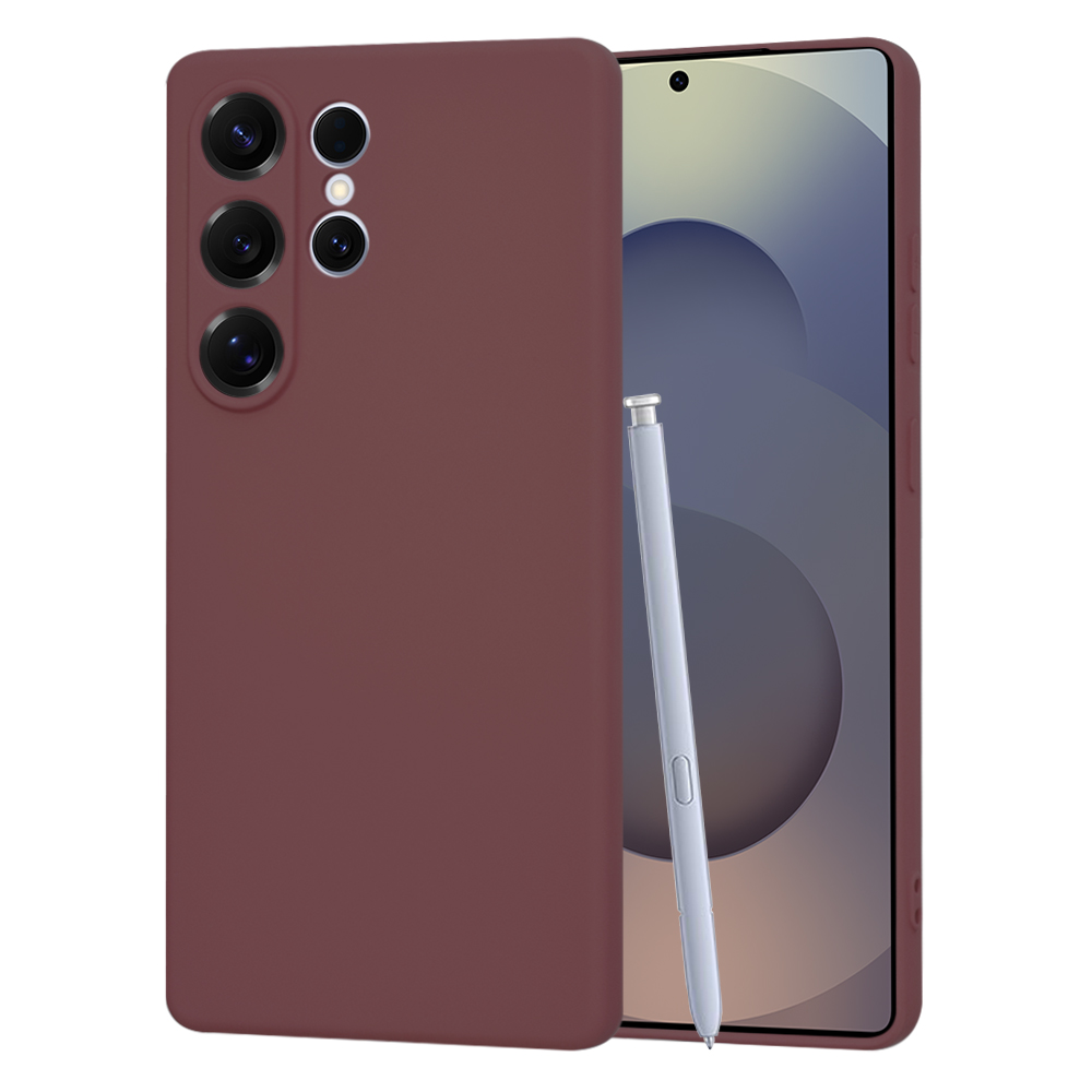 Калъф за Samsung Galaxy S25 Ultra - Techsuit SoftFlex - Plum Червен