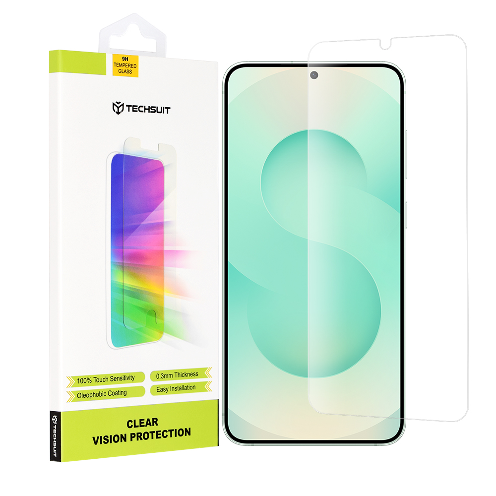 Капак за Samsung Galaxy S25 Plus - Techsuit Прозрачен Vision Glass - Прозрачен