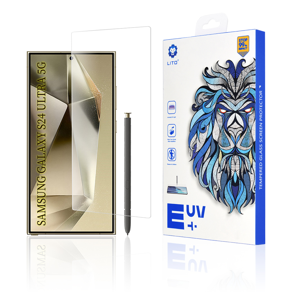 Капак за Samsung Galaxy S24 Ultra - Lito 3D UV Glass - Прозрачен