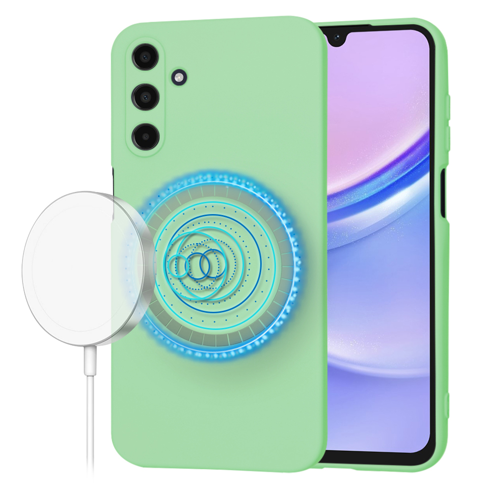 Калъф за Samsung Galaxy A15 4G / A15 5G - Techsuit SoftFlex MagSafe - Mint Зелен