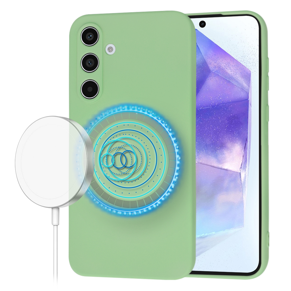 Калъф за Samsung Galaxy A55 5G - Techsuit SoftFlex MagSafe - Mint Зелен