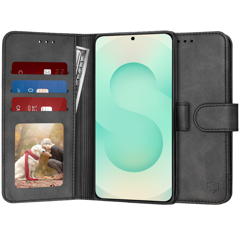 Калъф за Samsung Galaxy S25 Plus - Techsuit Diary Book - Черен