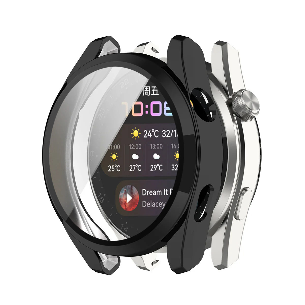 Калъф за Huawei Watch 3 + калъф - Techsuit Defense360 Pro - Черен