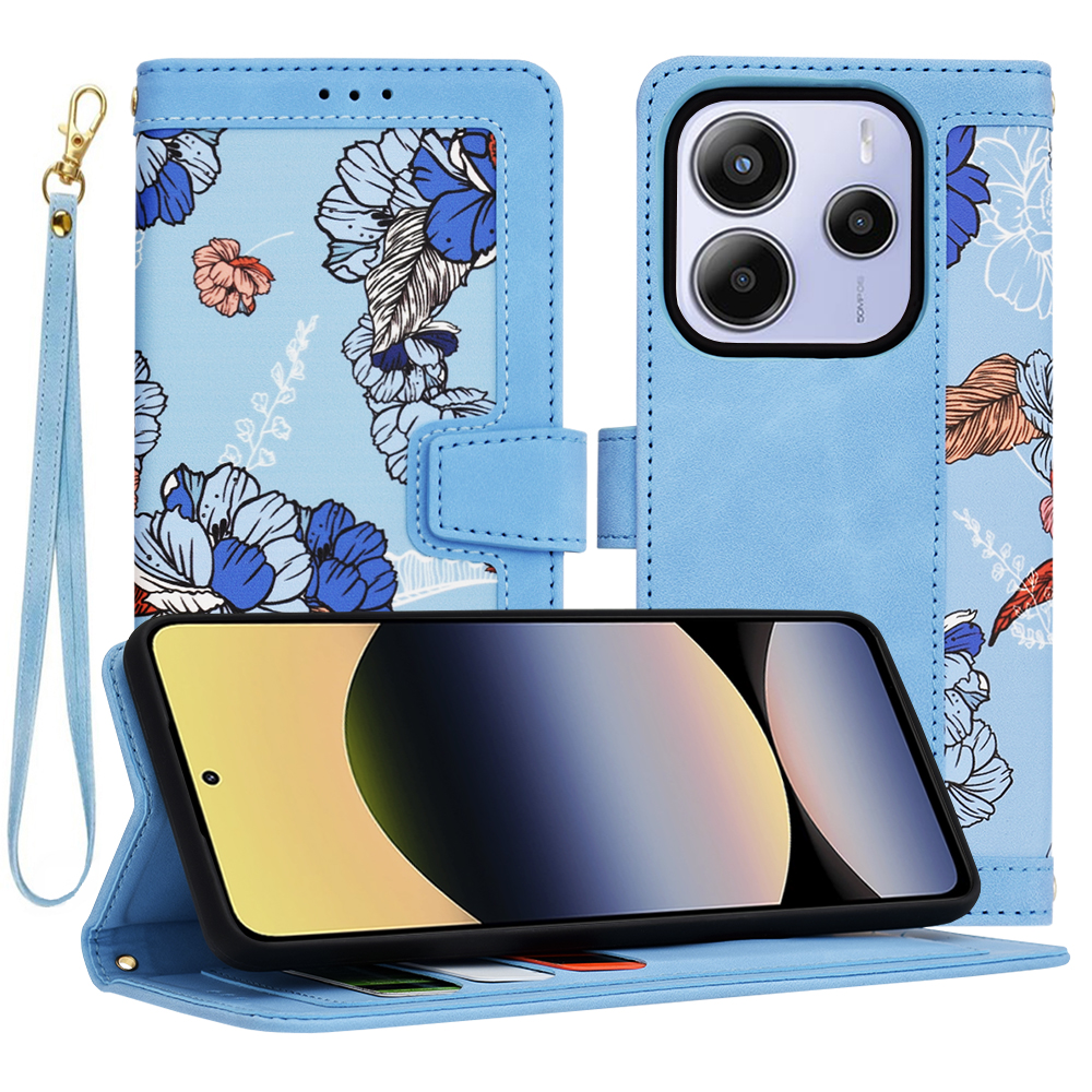 Калъф за Xiaomi Redmi Note 14 5G - Techsuit FlipCraft - Vibrant Син