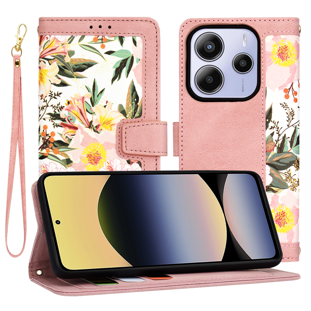 Калъф за Xiaomi Redmi Note 14 5G - Techsuit FlipCraft - Sweetheart Розов