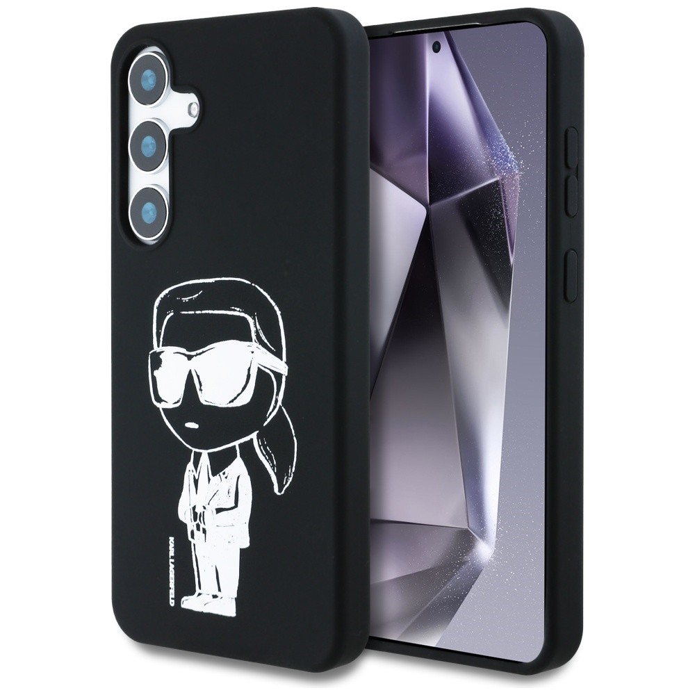 Калъф за Samsung Galaxy S25 - Karl Lagerfeld Силиконов Graffiti Graffiti MagSafe (KLHMS25SPNYKGRTK) - Ikonik