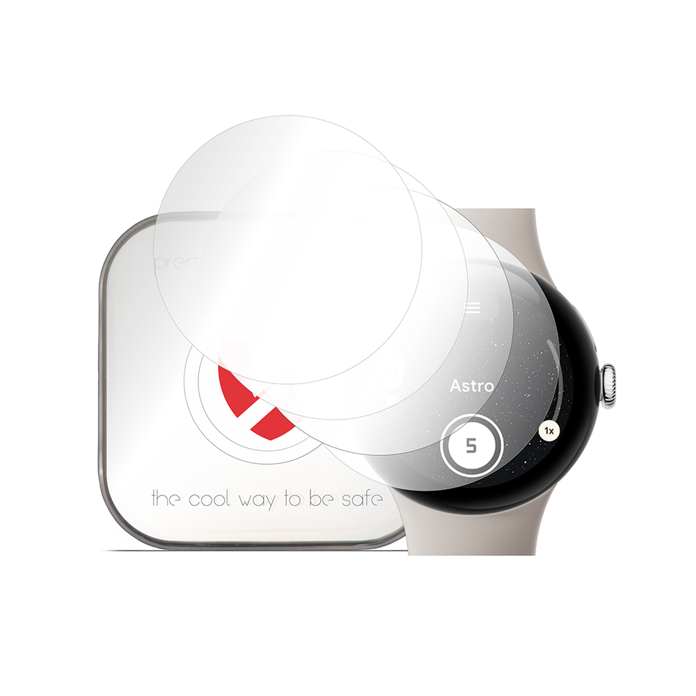[4x Pack] Премиум регенерируем капак Google Pixel Watch 3 45 mm - Smart Protection Classic - Прозрачен