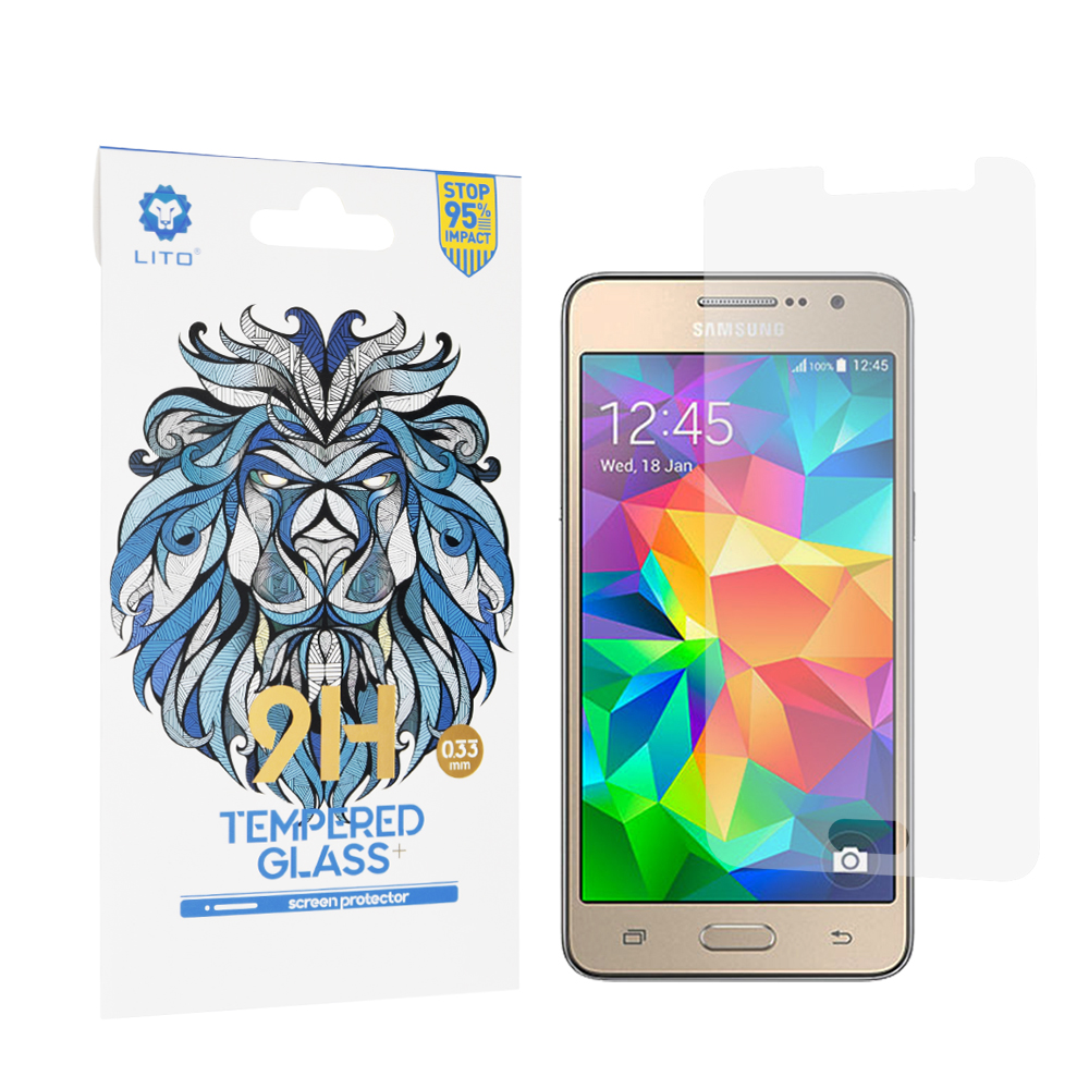 Капак за Samsung Galaxy Grand Prime G530 - Lito 2.5D Classic Glass - Прозрачен