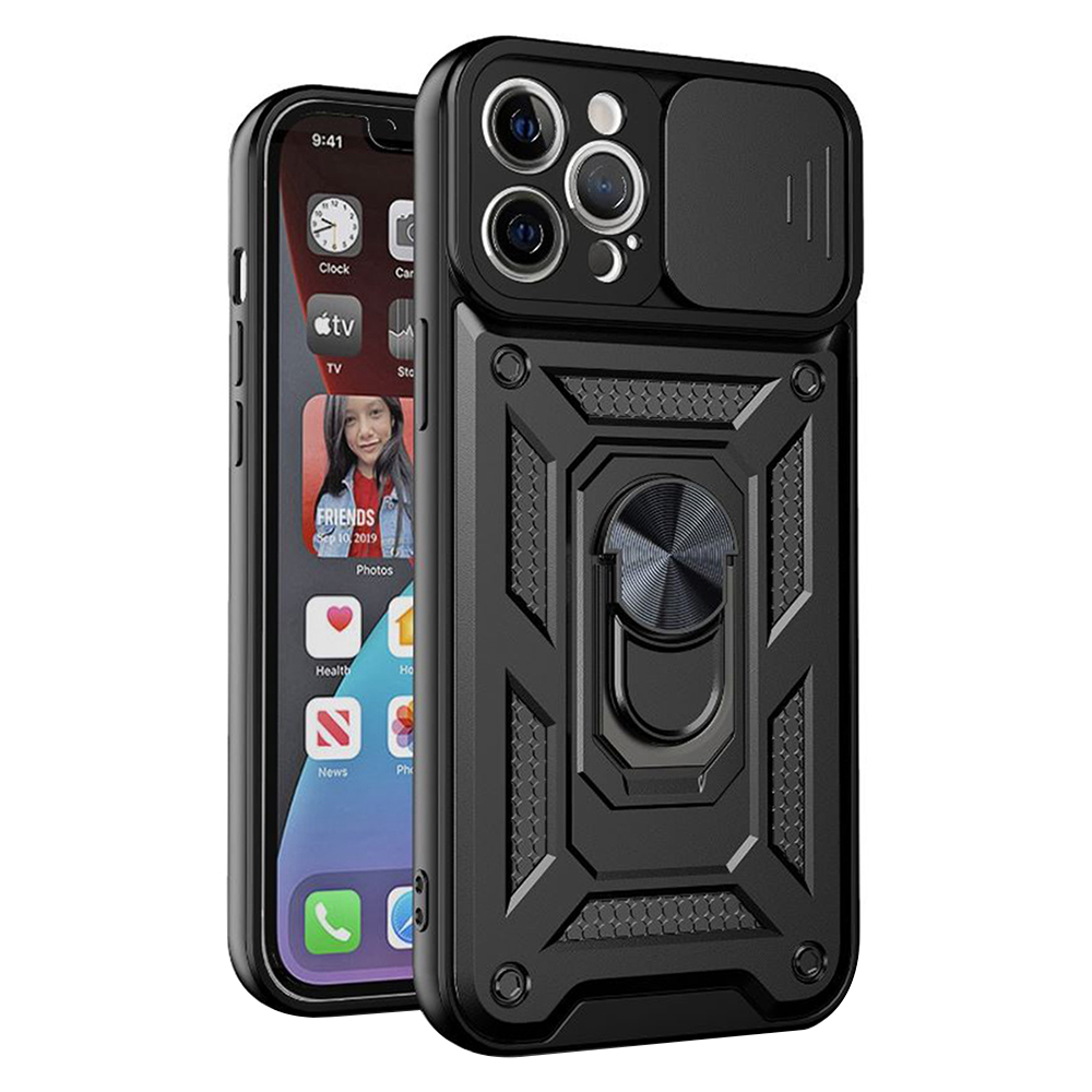 Калъф за iPhone 12 Pro Max - Techsuit CamShield Series - Черен
