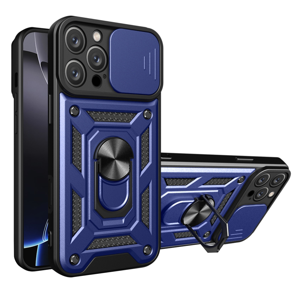 Калъф за iPhone 16 Pro - Techsuit CamShield Series - Син