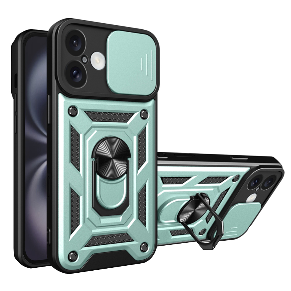 Калъф за iPhone 16 Plus - Techsuit CamShield Series - Зелен