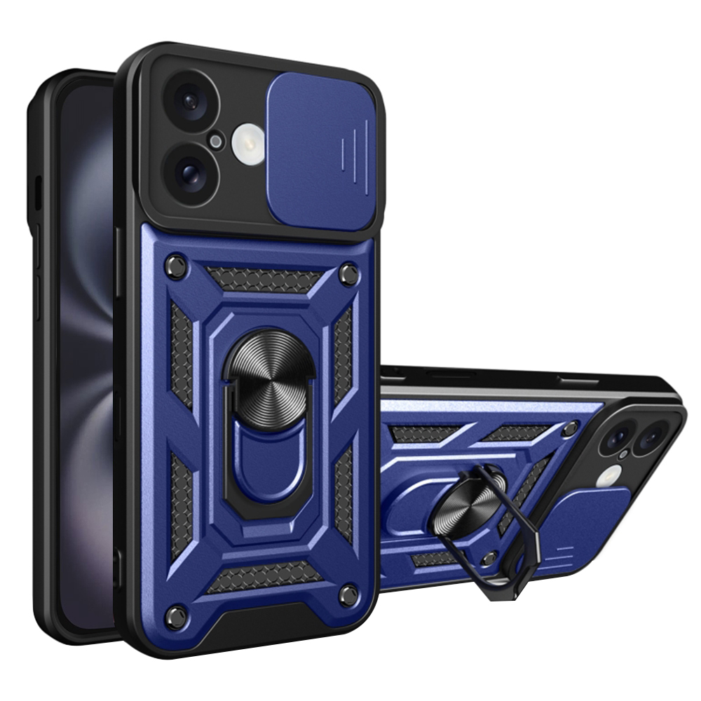 Калъф за iPhone 16 Plus - Techsuit CamShield Series - Син