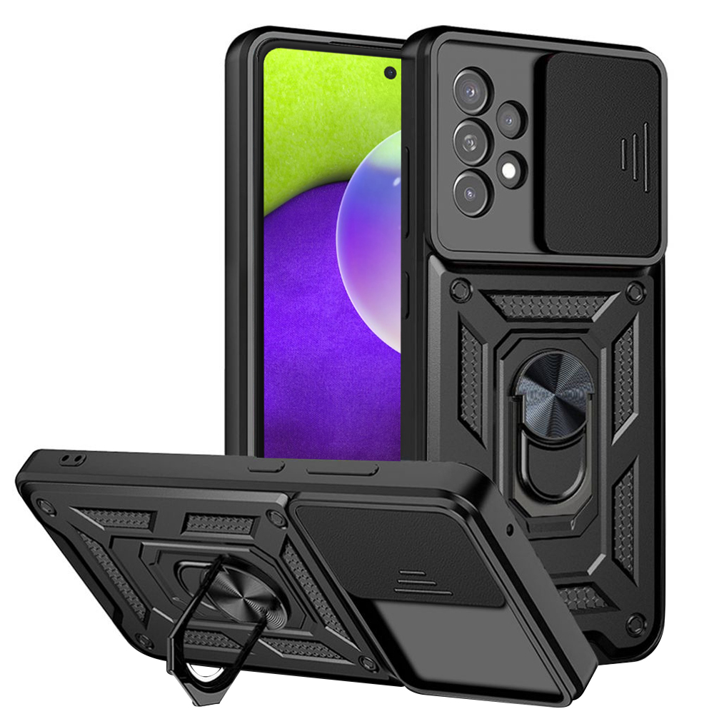 Калъф за Samsung Galaxy A52 4G / A52 5G / A52s 5G - Techsuit CamShield Series - Черен