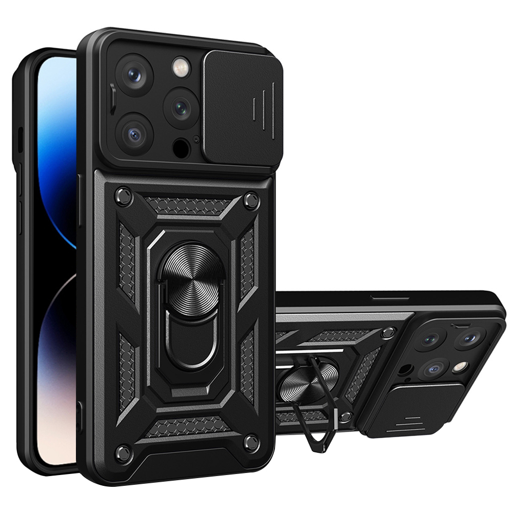Калъф за iPhone 14 Pro Max - Techsuit CamShield Series - Черен
