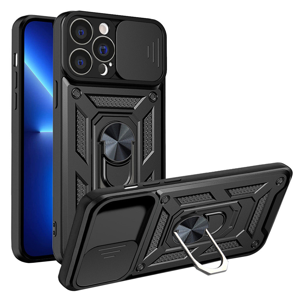 Калъф за iPhone 13 Pro Max - Techsuit CamShield Series - Черен
