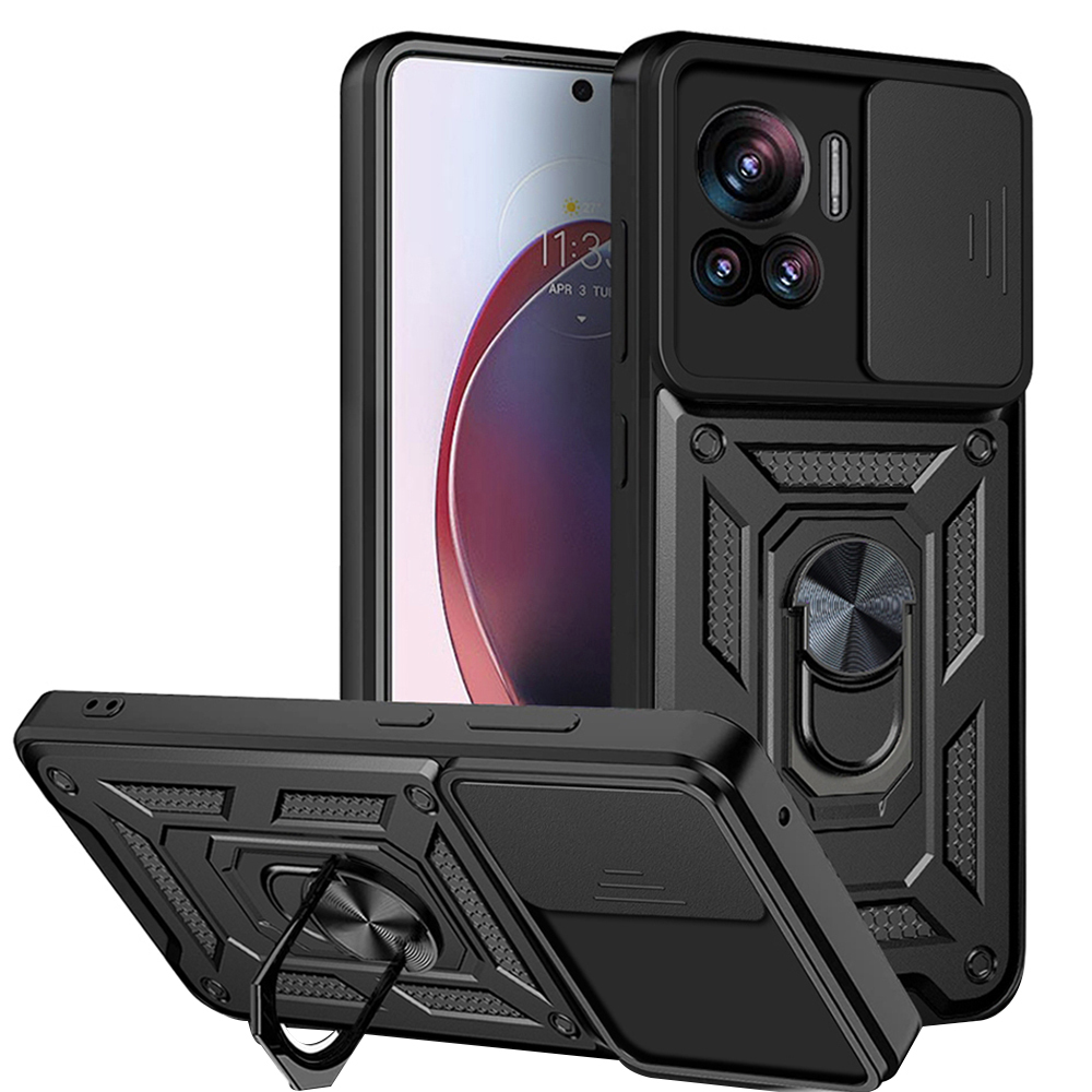 Калъф за Motorola Edge 30 Ultra - Techsuit CamShield Series - Черен