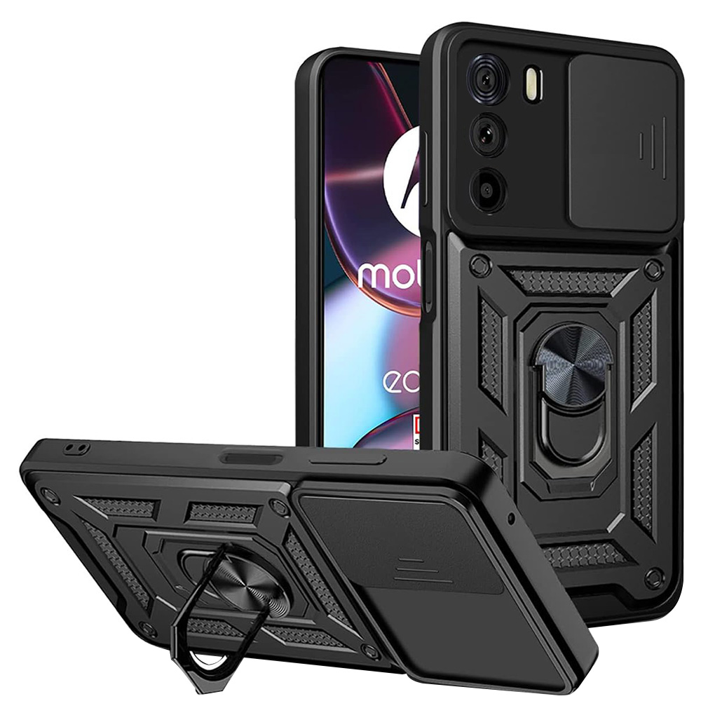 Калъф за Motorola Edge 30 - Techsuit CamShield Series - Черен
