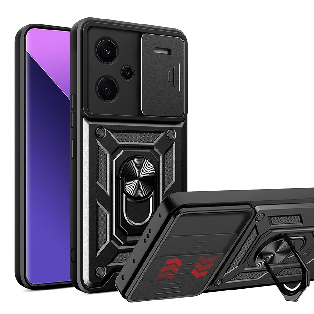 Калъф за Xiaomi Redmi Note 13 Pro+ 5G - Techsuit CamShield Series - Черен