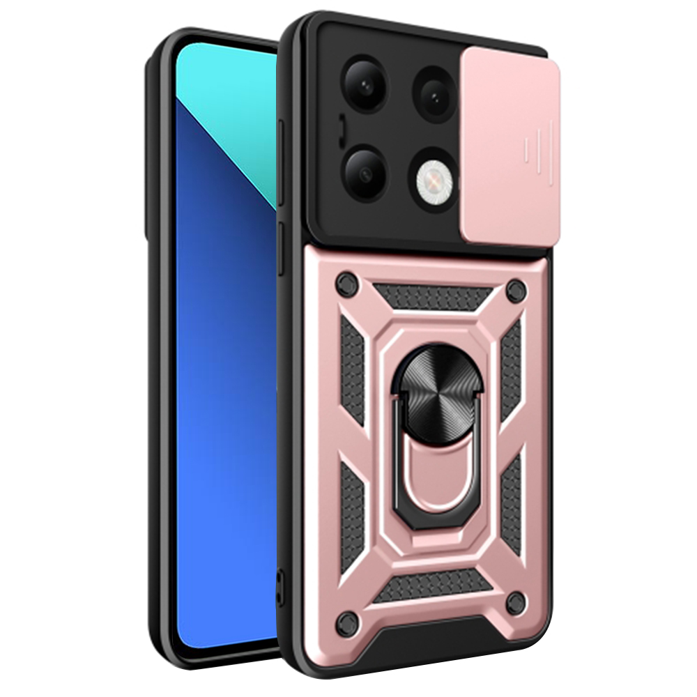 Калъф за Xiaomi Redmi Note 13 4G - Techsuit CamShield Series - Розово злато