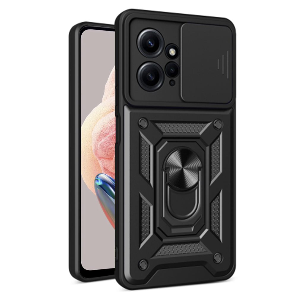 Калъф за Xiaomi Redmi Note 12 4G - Techsuit CamShield Series - Черен