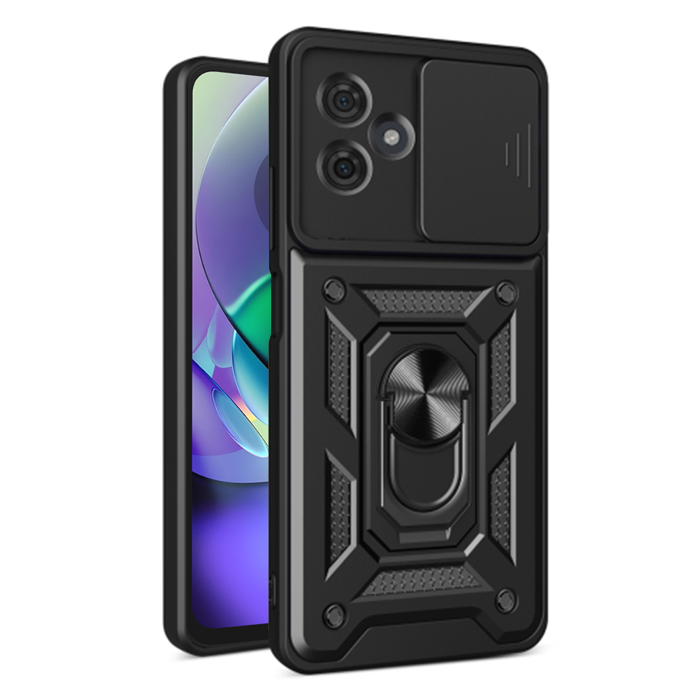 Калъф за Motorola Moto G54 - Techsuit CamShield Series - Черен