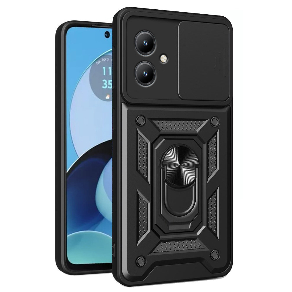 Калъф за Motorola Moto G14 - Techsuit CamShield Series - Черен