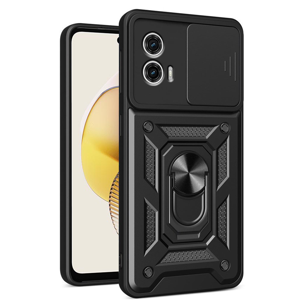 Калъф за Motorola Moto G73 - Techsuit CamShield Series - Черен
