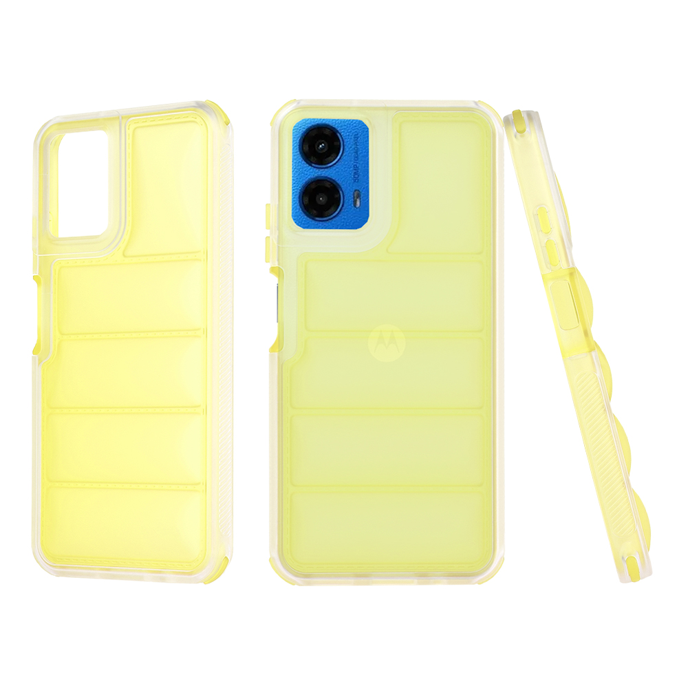 Калъф за Motorola Moto G34 / Moto G45 - Techsuit Wave Shield - Жълт