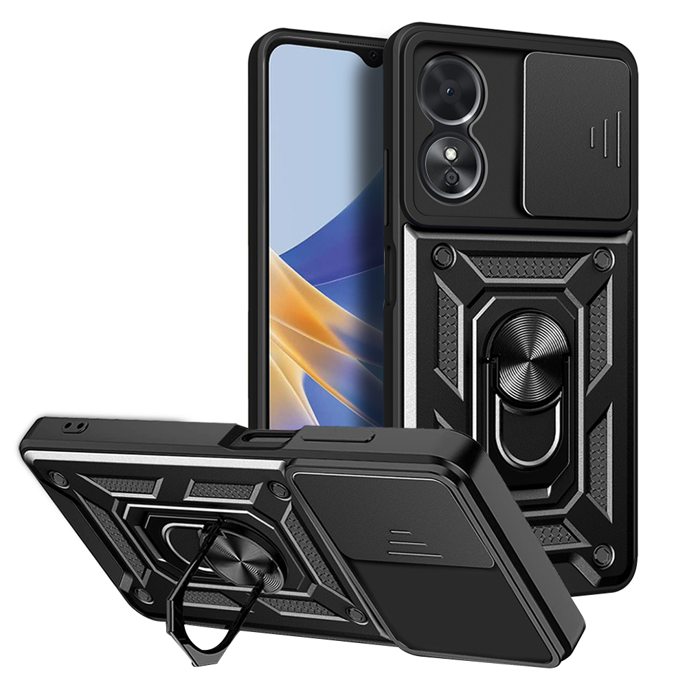 Калъф за Oppo A17 - Techsuit CamShield Series - Черен