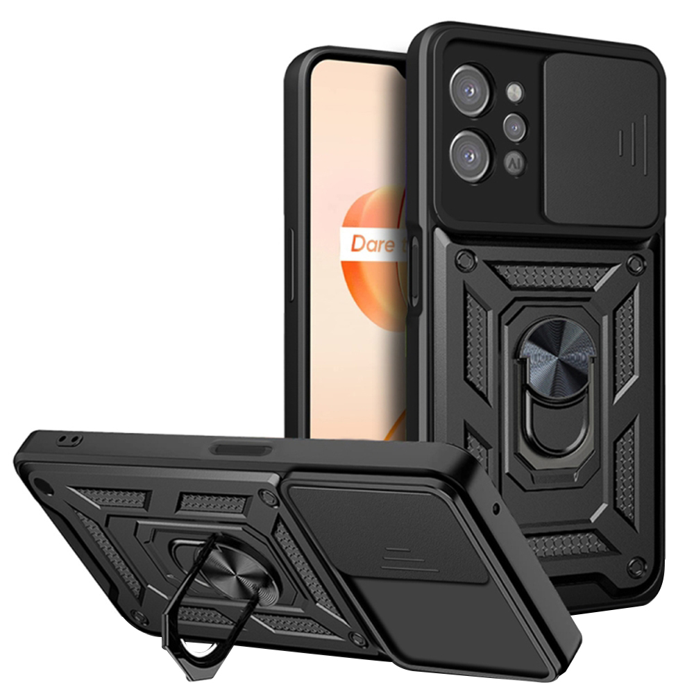 Калъф за Realme C31 - Techsuit CamShield Series - Черен