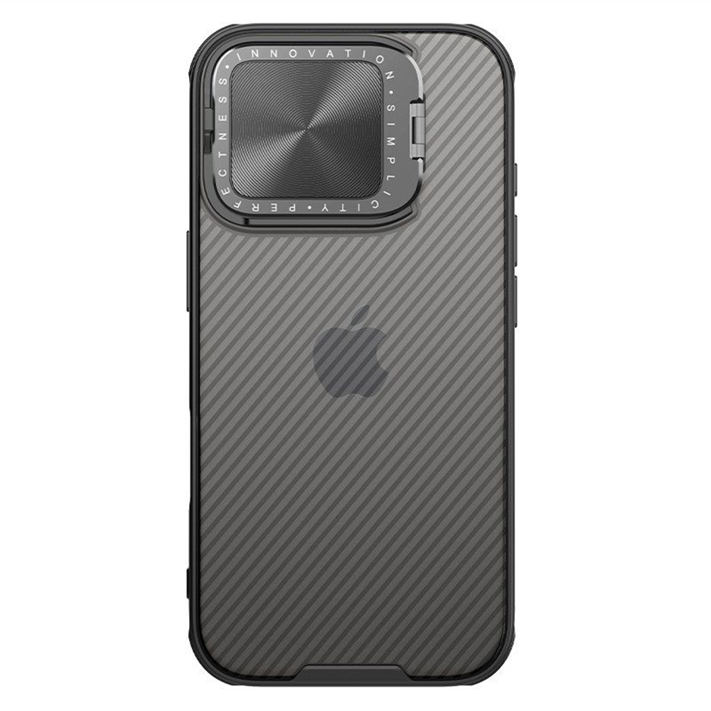 Калъф за iPhone 16 Pro - Nillkin CamShield Prop - Прозрачен Черен