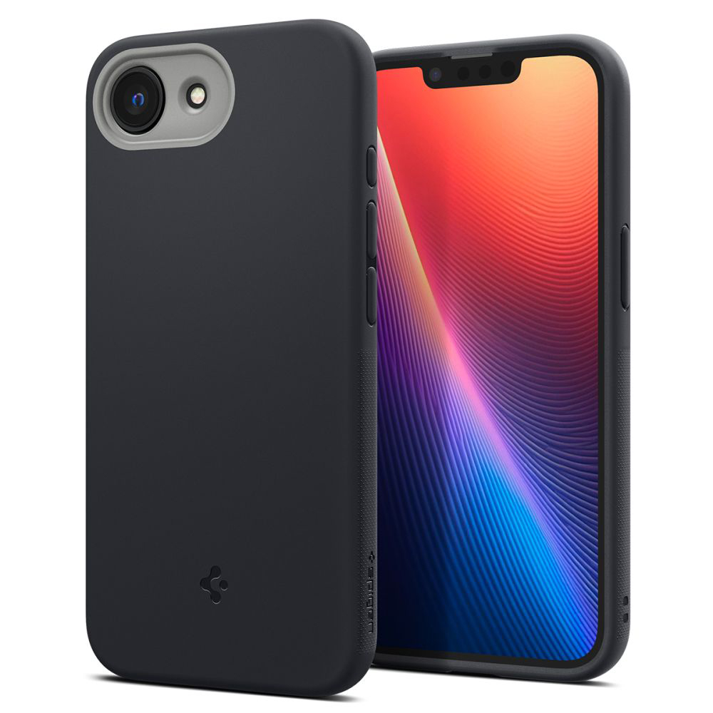 Калъф за iPhone 16e / iPhone 17e - Spigen Caseology Nano Pop MagSafe (ACS09155) - Черен сусам