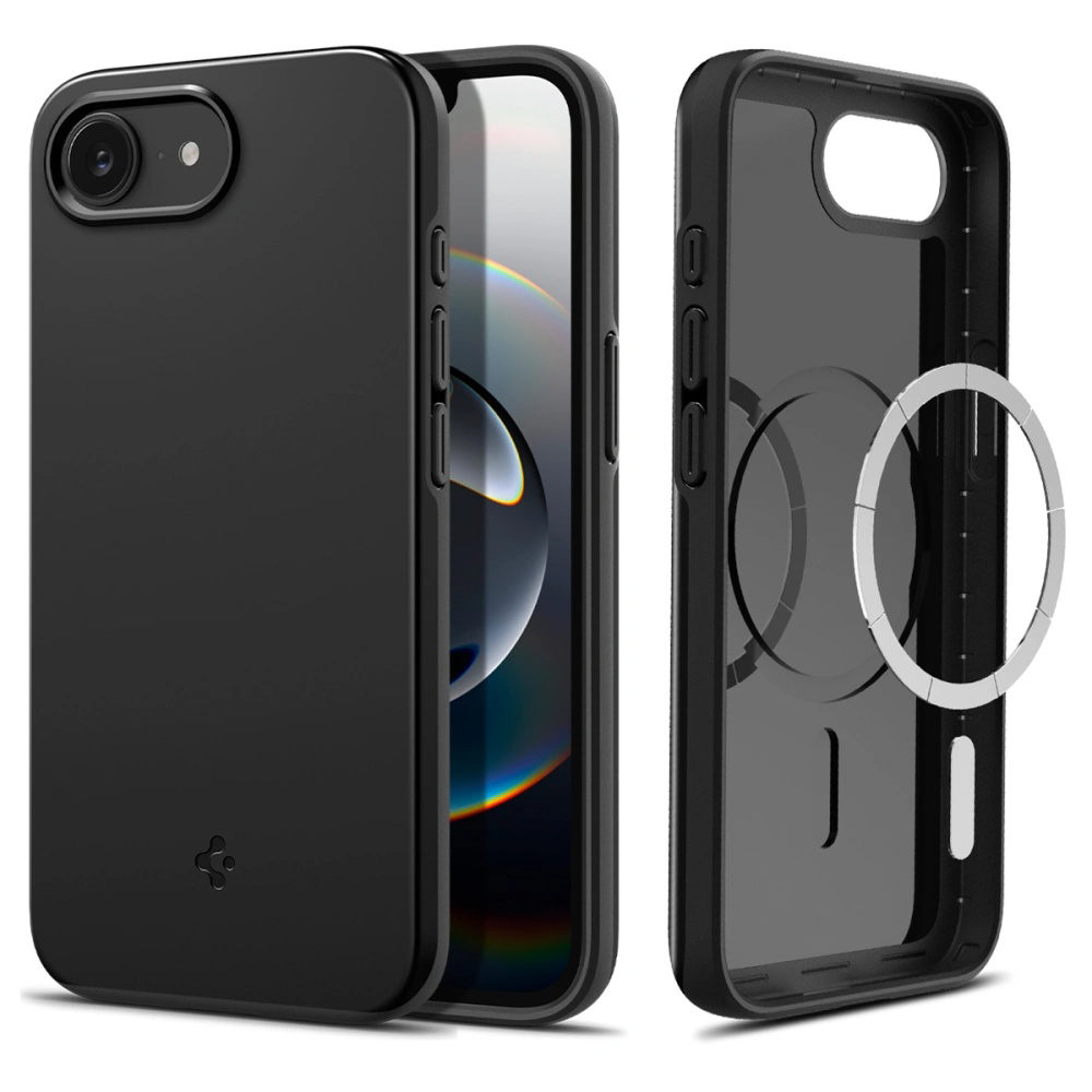 Калъф за iPhone 16e / iPhone 17e - Spigen Thin Fit MagSafe (ACS09135) - Черен