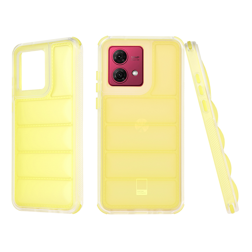 Калъф за Motorola Moto G84 - Techsuit Wave Shield - Жълт